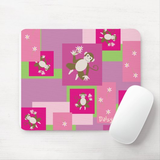 Gänseblümchenaffe, Gänseblümchen-Affe Mousepad (Mit Mouse)