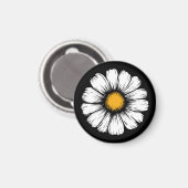 Gänseblümchenblüte Magnet (Vorderseite/Rückseite)