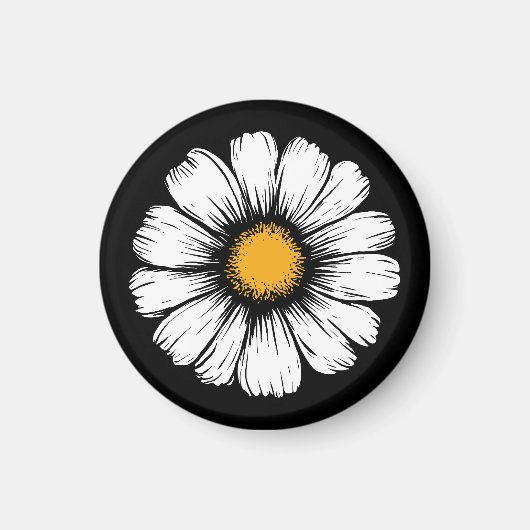 Gänseblümchenblüte Magnet (Vorne)
