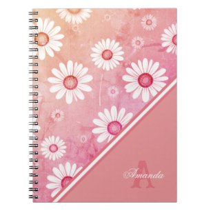 Gänseblümchenblüte: Minimalistisches Blumenmuster Notizblock
