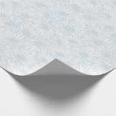 Gänseblümchenblüten - Puderblau Geschenkpapier (Ecke)