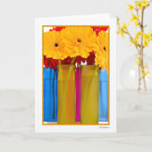 Gänseblümchenfreude III Karte (Gelbe Blume)
