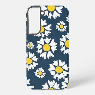 Gänseblümchenmuster, Blumenmuster, Weiße Gänseblüm Samsung Galaxy Hülle