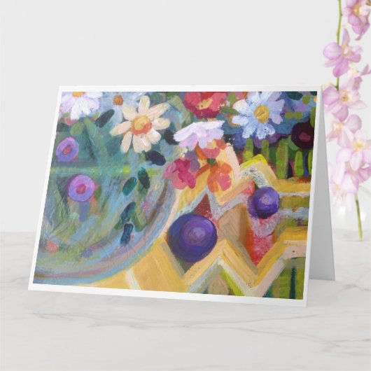 Gänseblümchenstrauß Karte (Orchidee)