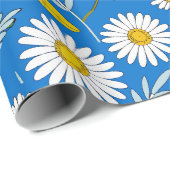 Gänseblumenmuster Geschenkpapier (Rolleneckpunkt)