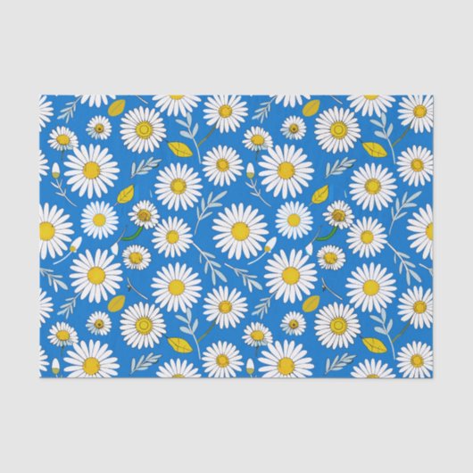 Gänseblumenmuster Seidenpapier (Vorderseite)