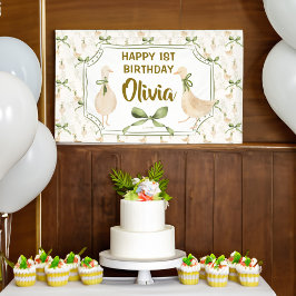 Gänseblüte Kinderzimmer Happy Geburtstag Party Banner