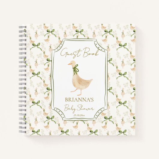 Gänseblüten Kinderzimmer Babydusche Gästebuch Notizblock (Vorderseite)