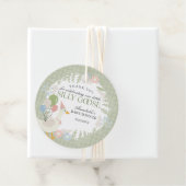 Gänseblütendusche Gingham Albern Gänse Geschenkanhänger (Beispiel)