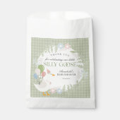 Gänseblütendusche Gingham Albern Gänse Geschenktütchen (Vorderseite)