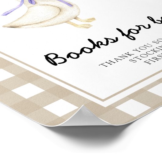 Gänsedusche - Babybücher Poster (Ecke)