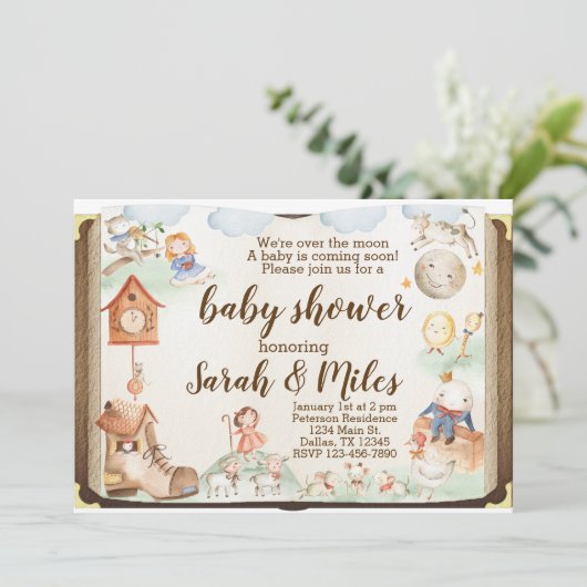 Gänsedusche Einladung (Stehend Vorderseite)