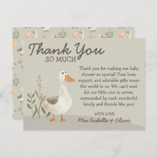 Gänsedusche Wasserfarbe Danke Karte