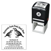 Gänseeier-Frischekalender Datum #3D Permastempel (Beispiel)