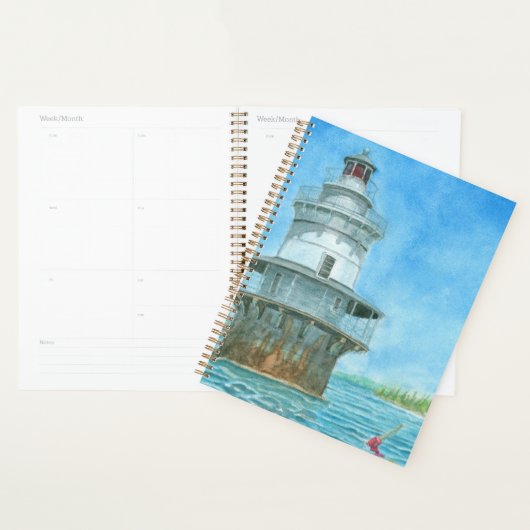 Gänsefelsen Leuchtturm Aquarell Planer (Anzeige)