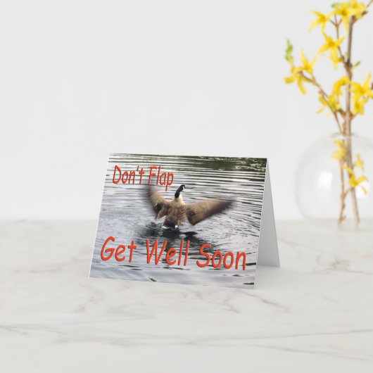 Gänseflattern wird bald gut karte (Gelbe Blume)