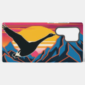 Gänsefliegen bei Sonnenuntergang Samsung Galaxy Hülle (Rückseite (Horizontal))