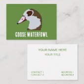 Gänsegeflügel Visitenkarte (Vorne/Hinten)