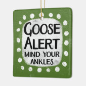 Gänseharnung Keramikornament (Links)