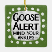 Gänseharnung Keramikornament (Vorderseite)