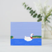 Gänsehaut am Cartoon Postkarte (Stehend Vorderseite)