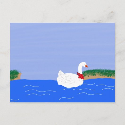 Gänsehaut am Cartoon Postkarte (Vorderseite)