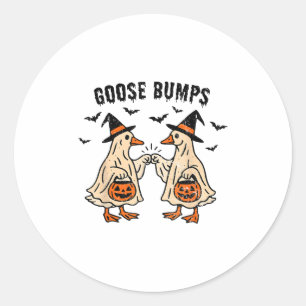 Gänsehaut Duck Pump Halloween Vintag Runder Aufkleber