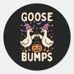 Gänsehaut Gänsehaut Halloween Albernes Meme Lustig Runder Aufkleber