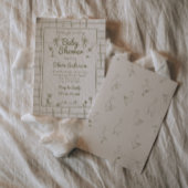 Gänsehaut Grüne, klassische Babydusche Einladung