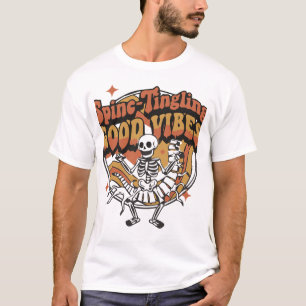 Gänsehaut-Gute-Laune Lustiges Skelett Grafik T-Shirt