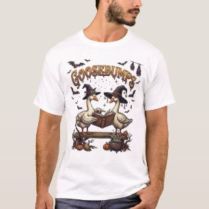 Gänsehaut Halloween-Gänse Hexenhüte Magie Buch_1 T-Shirt