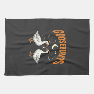 Gänsehaut Halloween Hexe Gänse Vektor Design Geschirrtuch
