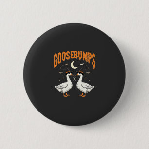 Gänsehaut Halloween Hexe Gänse Vektordesign Button