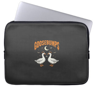 Gänsehaut Halloween Hexe Gänse Vektordesign Laptopschutzhülle