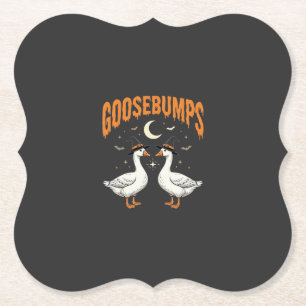 Gänsehaut Halloween Hexe Gänse Vektordesign Untersetzer