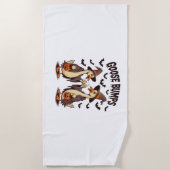 Gänsehaut Halloween Hexenfall Strandtuch (Vorderseite)