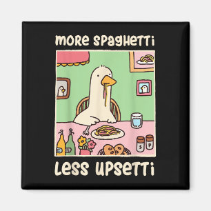 Gänsehaut Meme Spaß Sprichwort Mehr Spaghetti Magnet