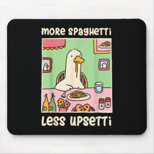 Gänsehaut Meme Spaß Sprichwort Mehr Spaghetti Mousepad