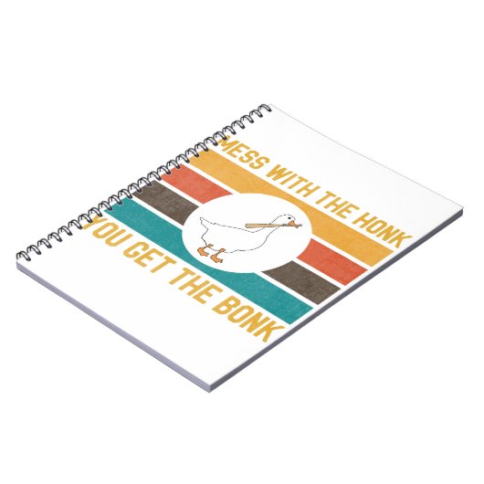 Gänsehaut mit dem Honk, den du bekommst den Bonk Notizblock (Linke Seite)
