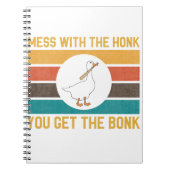 Gänsehaut mit dem Honk, den du bekommst den Bonk Notizblock (Vorderseite)