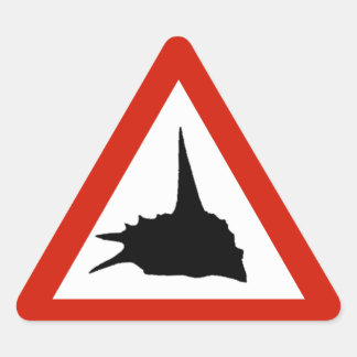 Gänsehautbeschriftungen Dreieckiger Aufkleber