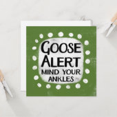 Gänsehautkarte Karte (Vorderseite/Rückseite Beispiel)