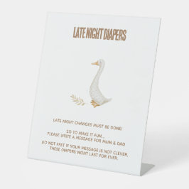 Gänsehinderdusche Spätnachts Änderungen Schild