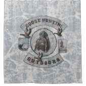 Gänsejagd-Fleece-Decke Duschvorhang (Vorderseite)