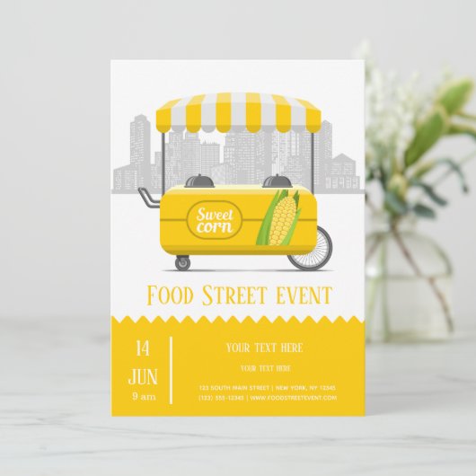 Gänsemais Einladung (Stehend Vorderseite)