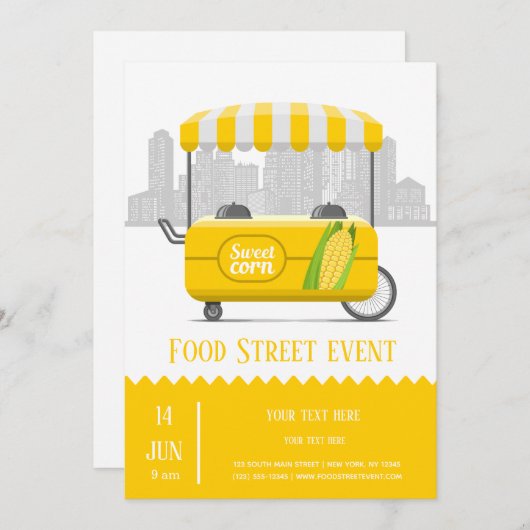 Gänsemais Einladung (Vorne/Hinten)