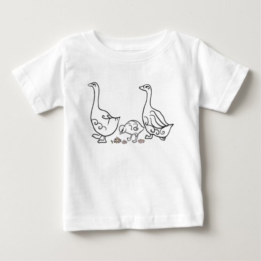 Gänsemarsch Baby T-shirt (Vorderseite)