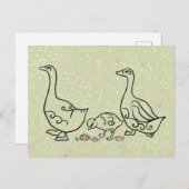 Gänsemarsch Postkarte (Vorne/Hinten)