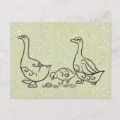Gänsemarsch Postkarte (Vorderseite)