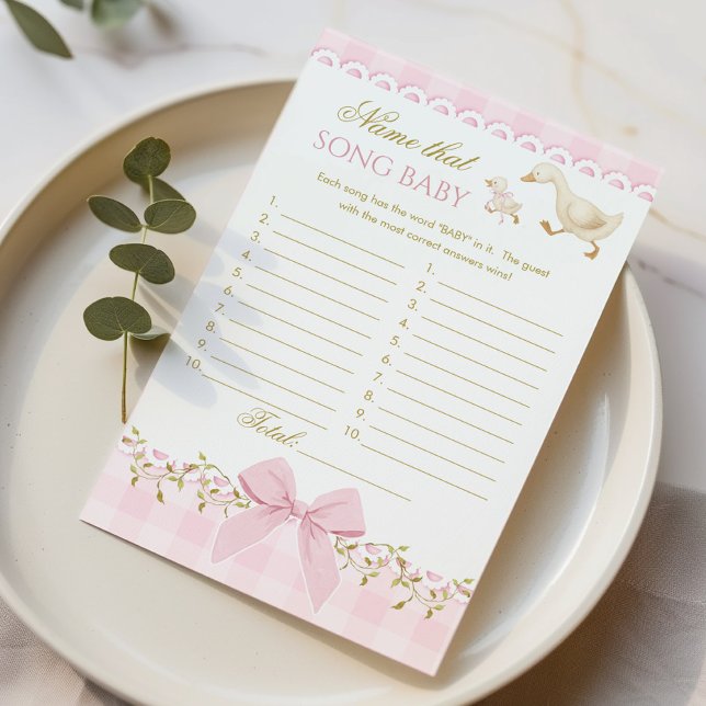 Gänsename dieses Lied Baby Rosa Gingham-Spiel (Von Creator hochgeladen)